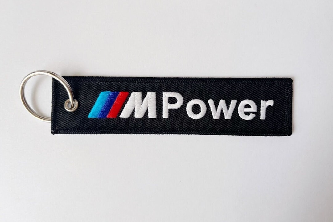 BMW M Power Embroidered Keychain - Etsy