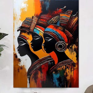 African Woman Wall Art, Black Woman Fashion Wall Art,Large Glass Wall Art,Tempered Glass Wall Art,Glass Printing,African Art,African Culture