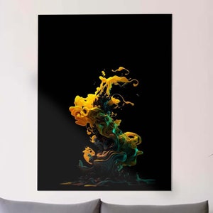 Glass Wall Decor, Tempered Glass Wall Art, Wall Decor Art, Abstract Glass Decor, Ornament Wall Decor, Glass Art Decor, Colorful Glass Art