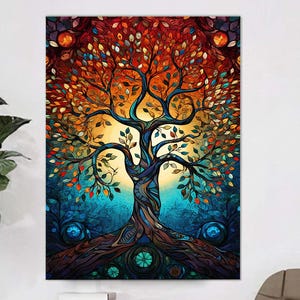Life of tree Wall Decor, Tempered Glass Art, Glass Printing, Tempered Glass Wall Art,Glass Wall Decor,tree of life art,Tree wall art Decor