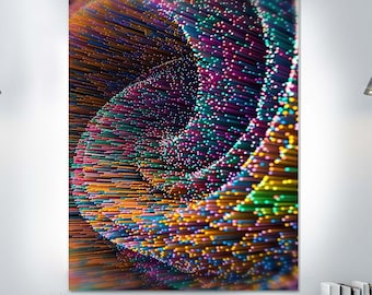 Kolorowe dekoracje szklane, szkło Galaxy Vortex, sztuka ścienna ze szkła hartowanego, panoramiczna sztuka ścienna, dekoracje ścienne, druk na szkle, sztuka ścienna, zawieszki ścienne