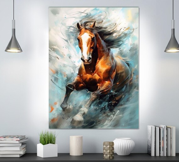 Horse Wall Decor, Glass Wall Art, Black Stallion Wall Art, Wall Hangings, Black Animal Tempered Glass, Tempered Glass Wall Art, Glass Horse