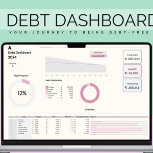 2025 Debt Payoff Tracker | Start the Year with a Plan to Be Debt-Free: included are the Debt Snowball and Debt Avalanche Calculator