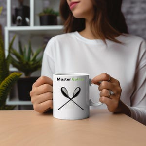 Golf Master Mug - Golf Club Enthusiast Gift, 11oz Coffee Cup for Golf Lovers, Golfer Present, Golfing Decor, Golf Tournament Souvenir