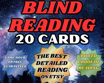 Same Hour | 20 Cards Blind Reading | Tarot Reading | Very Detailed Psychic Reading | General Spiritual Advice | Same Day