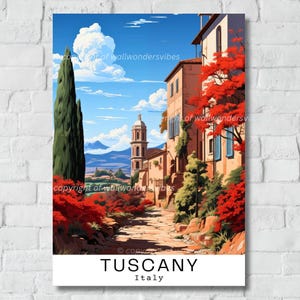 Stunning Tuscany Landscape Digital Print Wall Art Decor, Travel-Inspired Artwork, Italian Countryside Printable Poster