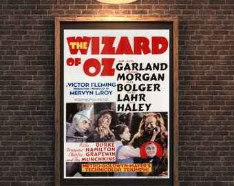 The Wizard of Oz Movie Poster | Vintage Fantasy Film (Digital Download)