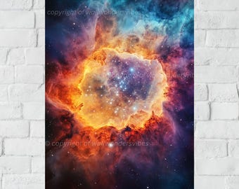 宇宙星雲デジタルプリント、宇宙アート壁装飾、宇宙銀河ポスター宇宙星空アートワーク天文アート鉄腕アトムへのギフト