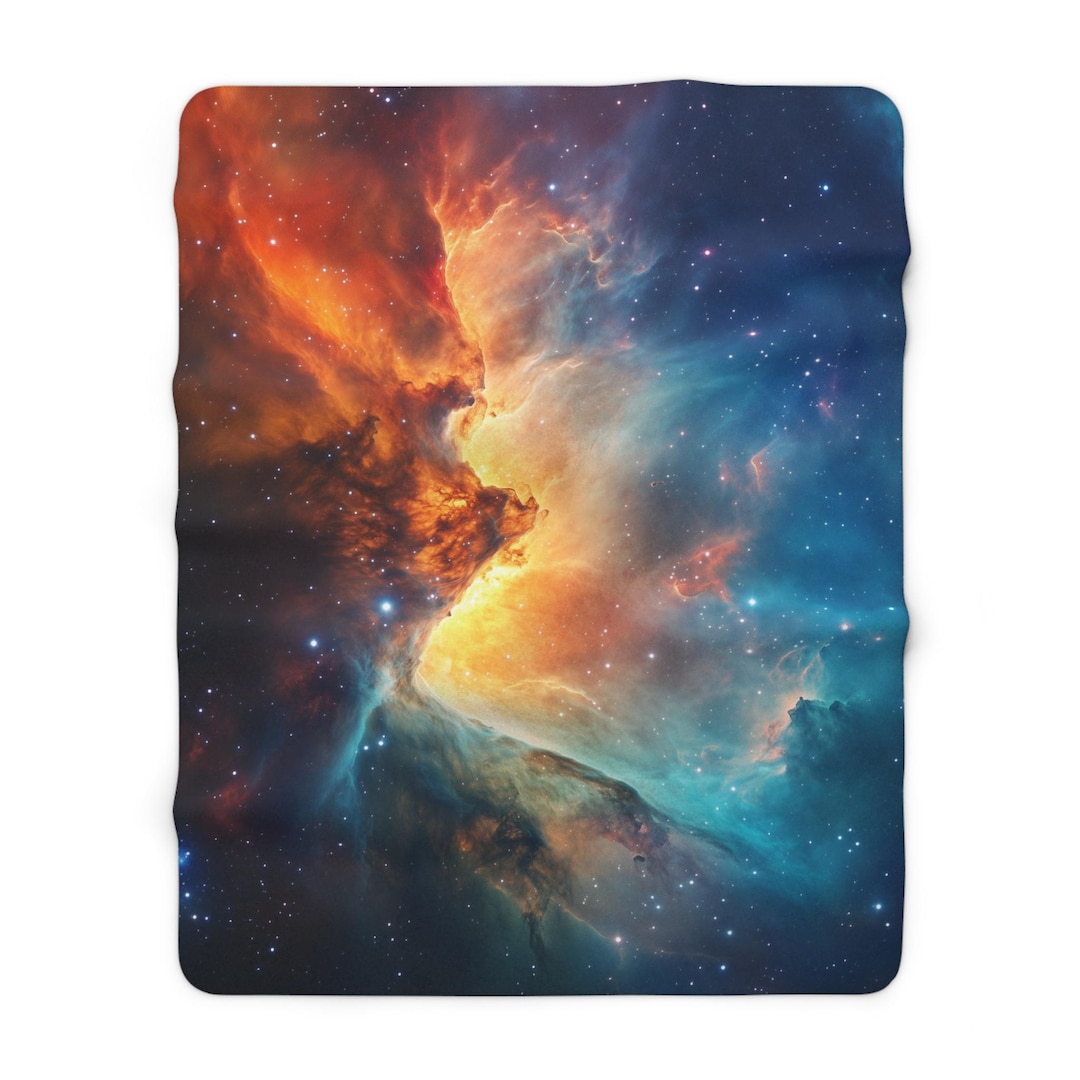 Red Nebula Galaxy Space Laundry Basket
