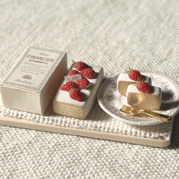 Miniature Sweets Miniature Food 1:12 Cherry Blossoms Roll Cake Handmade