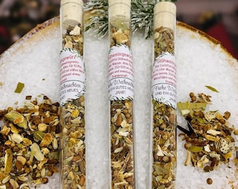 Kerstcadeau glühwein kruiden in een reageerbuis voor collega's, buren, medewerkers - Kerstcadeau - Adventsgeschenk - souvenir