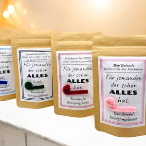 Lustiges Spaßgeschenk Bauchnabel Bürste- Kleines Geburtstagsgeschenk mit Humor & Herz- Kleines Mitbringsel- Für jemandem der schon alles hat