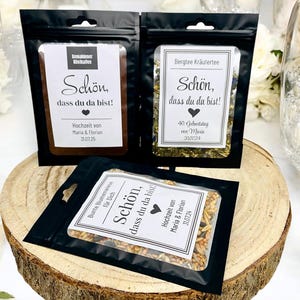Regalo personalizzato per gli ospiti per un matrimonio, un compleanno, un regalo/un caffè di nozze raffinato/la miscela perfetta/bello che tu sia lì
