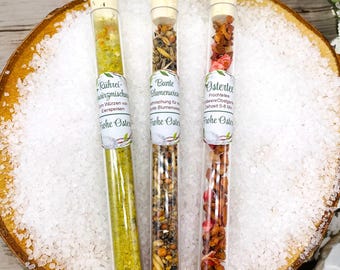 Easter gift/ Easter party favor/ Scrambled egg seasoning in a test tube for colleagues, neighbors, employees - Easter party favor - Easter tea - Flower seeds