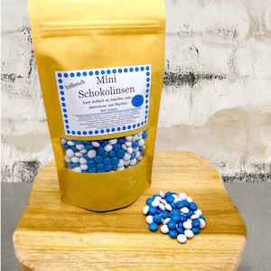 Vita/blå chokladlinser, 100-400 g, blandade färger, enfärgade, godisbit (som Smarties), bakning, tårtdekoration, godisbit