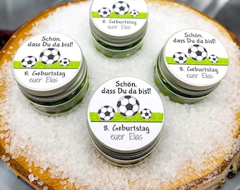 Personalisierte Gastgeschenke im Fußballdesign – Perfekt für Kindergeburtstag, Fußballparty & Mitgebsel mit individueller Füllung und Namen
