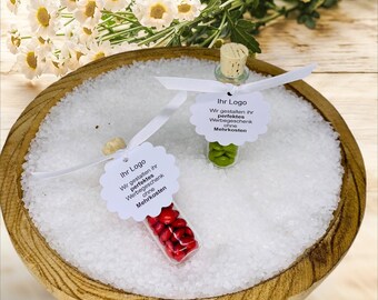 Individuelle Werbeartikel: Personalisierte Gläser als kreative Werbegeschenke/ Werbemittel/ Giveaway/ Werbeartikel/ mit Firmenlogo