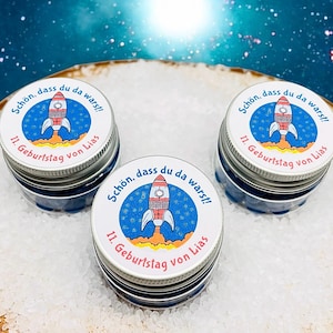 Personalisierte Gastgeschenke im Weltraum Design – Perfekt für Kindergeburtstag, Weltraumparty & Mitgebsel/ Gastgeschenk Kindergeburtstag