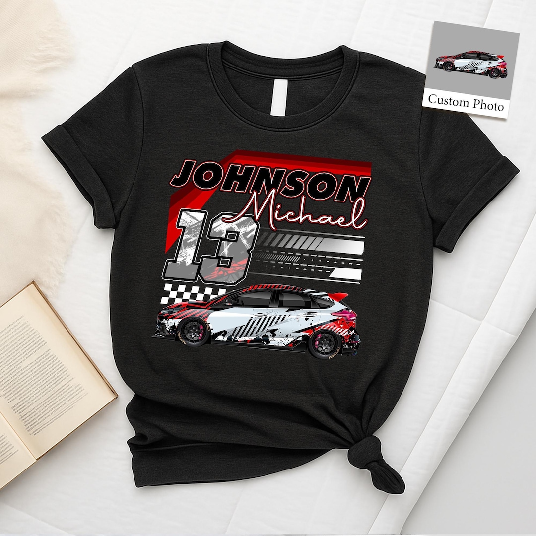 Customizable Racing Shirts Personalized Racing T-shirt, Custom Photo Racing Car Sweatshirt, Racing ...