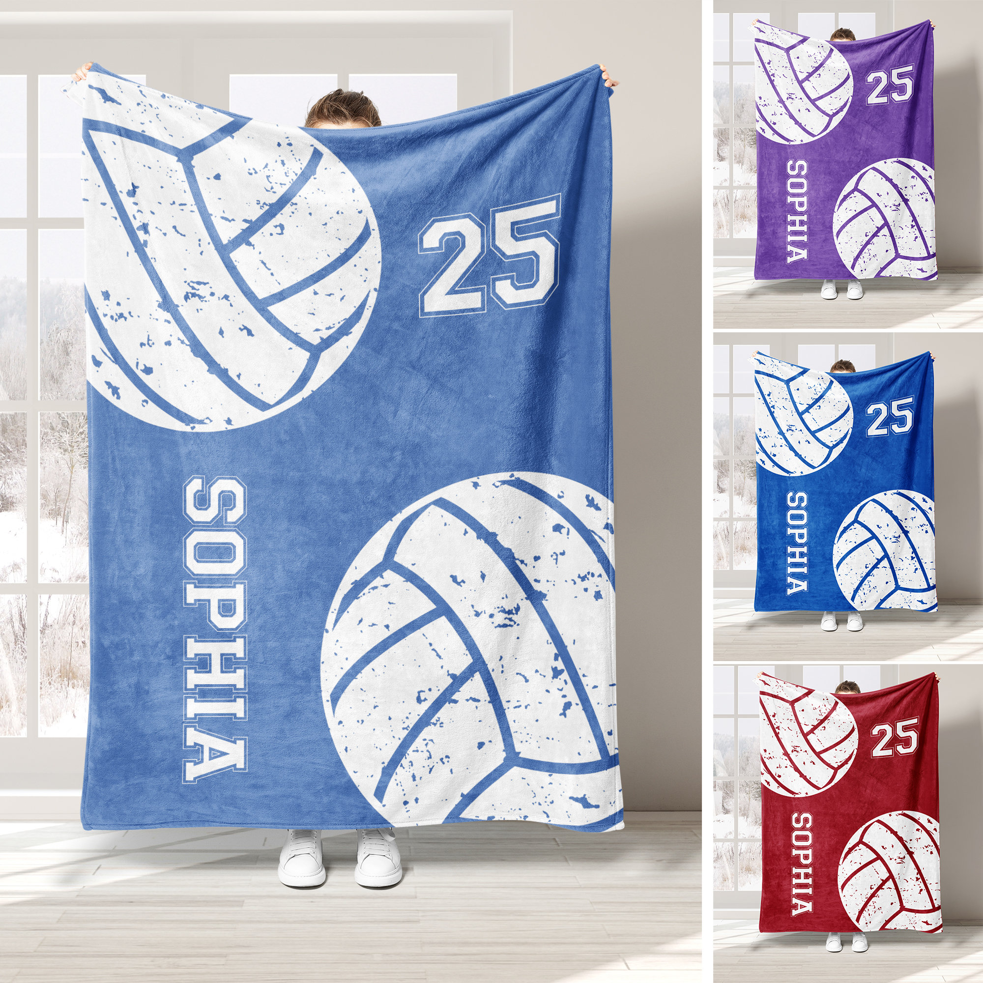 Fleece Blanket Volleyball Etsy Australia