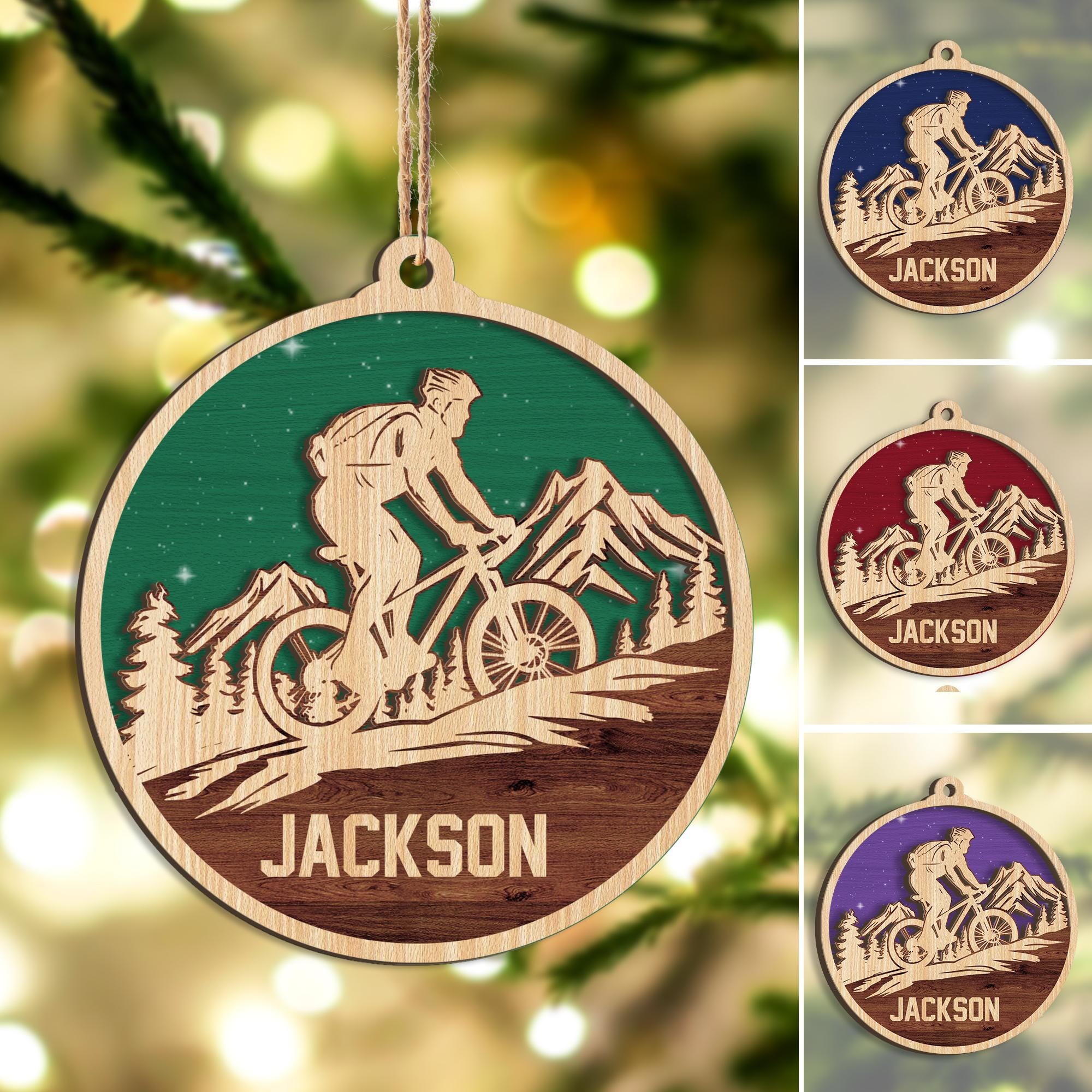 Colorado Mountain Bike Ornament