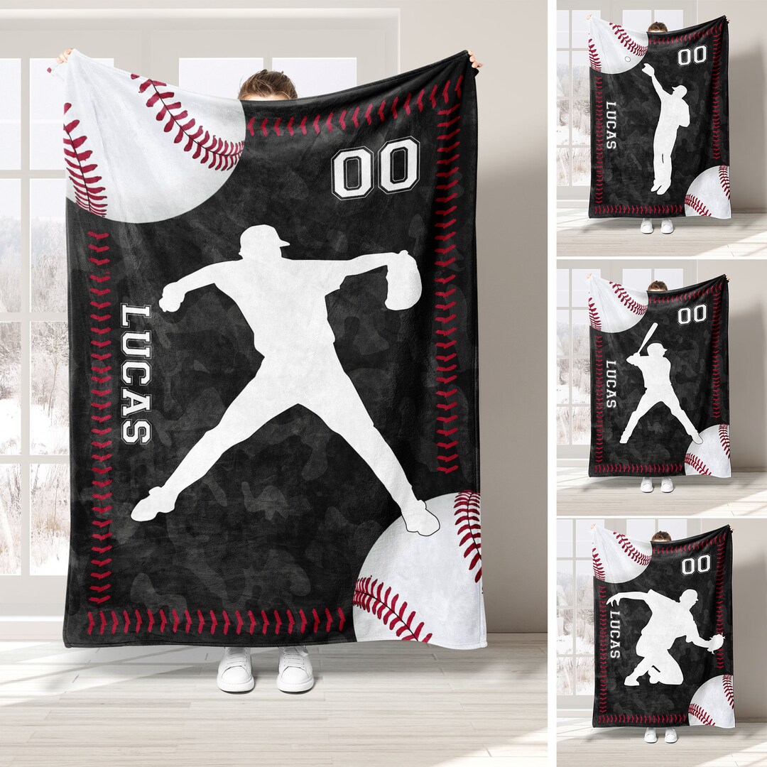 Personalized To My Son Baseball Blanket from Mom, Son Birthday Gift BD0071 main image 1