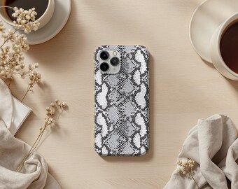 Funda resistente para teléfono con estampado de piel de serpiente: Estampado animal resistente a los impactos