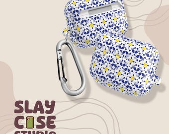Estuche para AirPods con azulejos de Azulejo: Inspirado en Portugal, acabado brillante