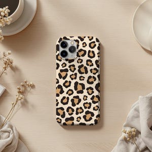 Cheetah Leopard Print Tough Phone Case for iPhone 16 15 14 13 12 11 Pro Max 8 Plus X, Samsung Galaxy & Google Pixel