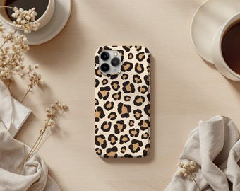 Funda resistente con estampado de leopardo y guepardo para iPhone, Galaxy y Pixel