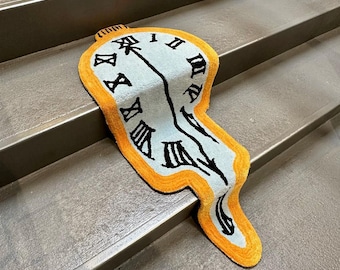 Melting Clock Handmade Rug