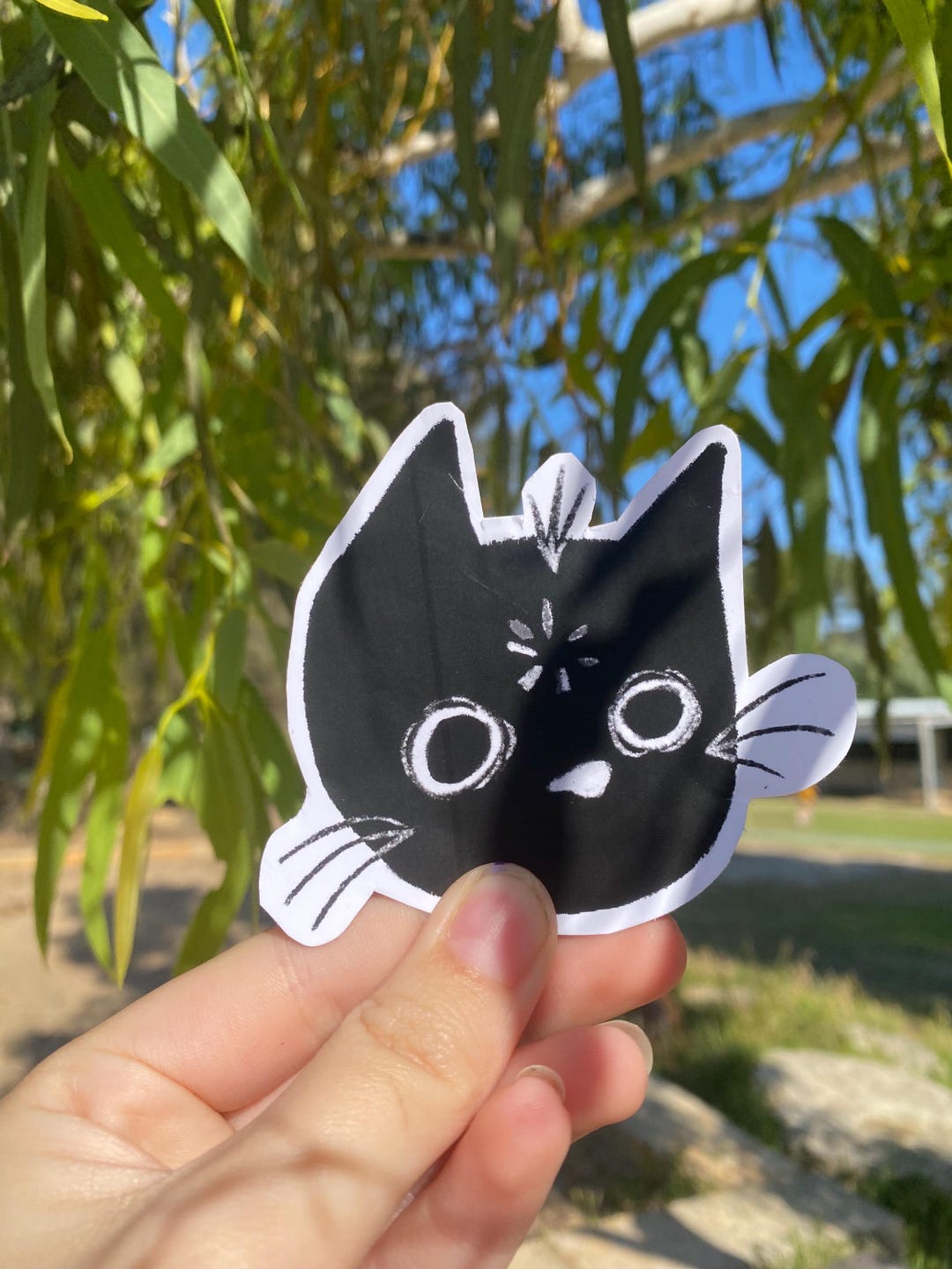 Loading Cat Sticker - Etsy