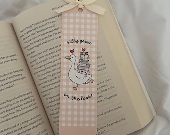 Silly Goose On The Loose | Easter Bookmarks | Spring Reading | Readers Gift | Bookish