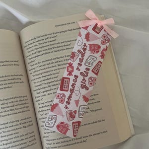 Romance Reader Girlie | Valentines Bookmark | Book Lovers | Readers Gift