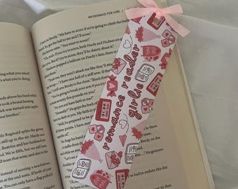 Romance Reader Girlie | Valentines Bookmark | Book Lovers | Readers Gift