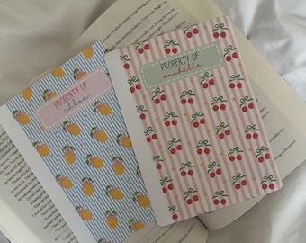 Customisable Kindle Insert | Cherries |  Lemon | Name | Personalisable | Paperwhite 11th Gen | Skins | Case | Bookish | Gift