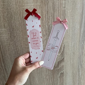 Powerless Bookmark | Kai Azer Lovers | Romantasy Reader Gift | Bow bookmarks