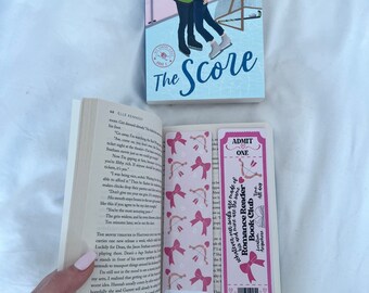 Romance Reader Bookmark | Bookmarks | Pink Bookmark Ticket | Book Lovers Club | Booktok | Bookish | Gift For Her | Cute Bookmark | Romance