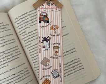 Autumn Reading Bookmark | Cosy Fall Reading Gift | Book Lovers | Cute Bookmarks