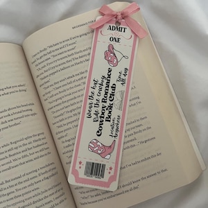 Cowboy Romance Bookmark | Bookmarks | Cowboy | Wear The Hat Ride The cowboy | Book Lovers | Booktok | Bookish | Book Gift | Gift For Her