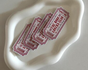 The Book Lovers Club | Kindle Sticker | Ticket | Readers Gift