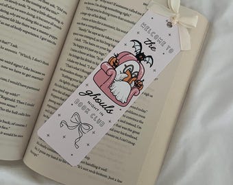 Ghouls Night In Bookmark | Ghost | Halloween | Spooky | Autumn Bookmark | Cosy Season | Book Lovers | Readers Gift