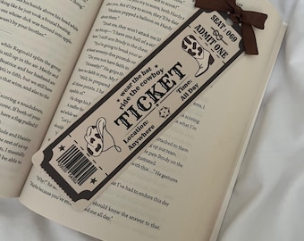 Cowboy Romance Bookmark | Bookmarks | Cowboy Era | Book Lovers | Ticket | Booktok | Bookish | Book Gift | Readers