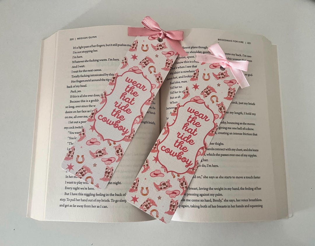 Wear the Hat Ride the Cowboy Bookmark | Cowboy Romance | Readers ...