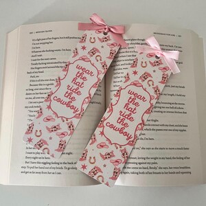 Wear the Hat Ride the Cowboy Bookmark | Cowboy Romance | Readers ...