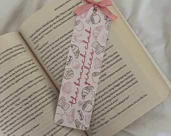 The Brunch Club Girlies Bookmark | Pastries Bookmark | Croissant | Bows | Book Lover | Readers Gift | Bookish