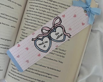 Meet Me At The Cottage Bookmark | Hockey Romance | Readers Gift