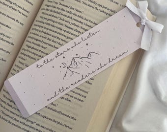 To The Stars Who Listen And The Readers Who Dream | Velaris | Night Court Fantasy | Romantasy | Book Lovers | Bows | Book Gifts