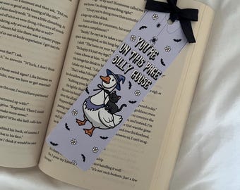 Haunted Silly Goose | Halloween | Spooky | Autumn Bookmark | Cosy Bookmarks | Fall | Book Lovers | Bookish Gift