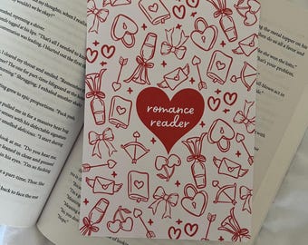 Romance Reader | Red Hearts | Kindle Insert | 11th Gen